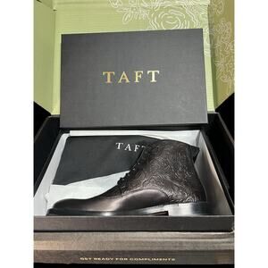 Taft The Roam Boot In Noir Vejo Black Leather Dress Boot Eu 42 New In Box